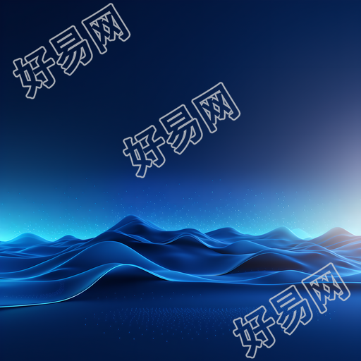 蓝色科技背景简约插画