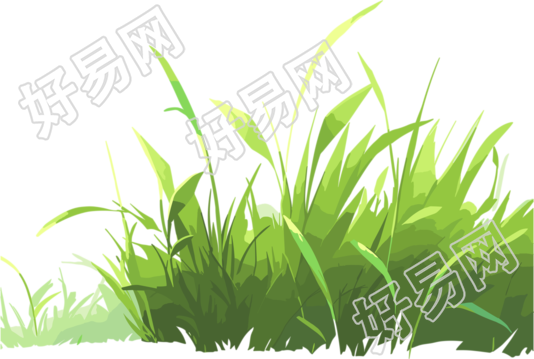 小草卡通插画