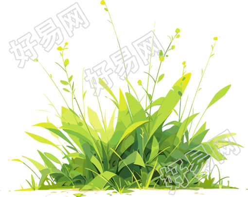 小草卡通素材