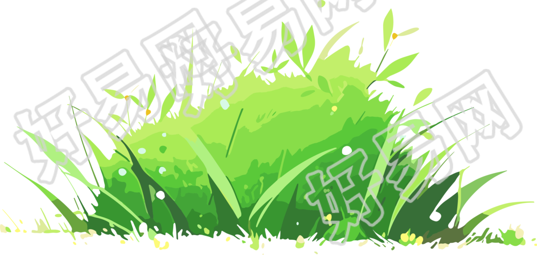 小草卡通插画素材