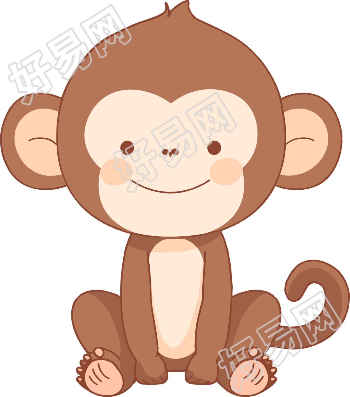 猴子卡通商业插画