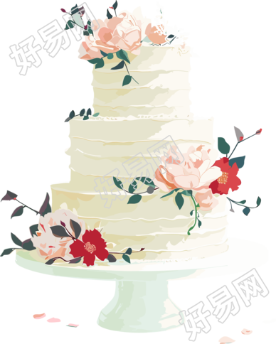 婚礼蛋糕PNG图形素材