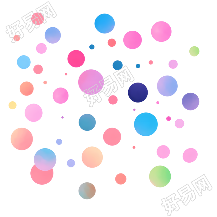 波点简约插画