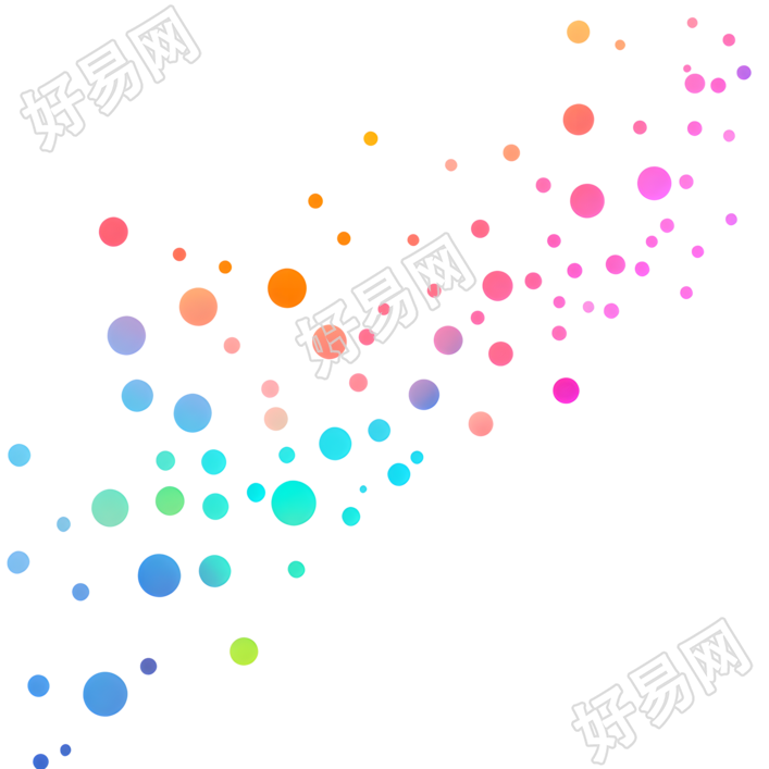 波点插画设计元素