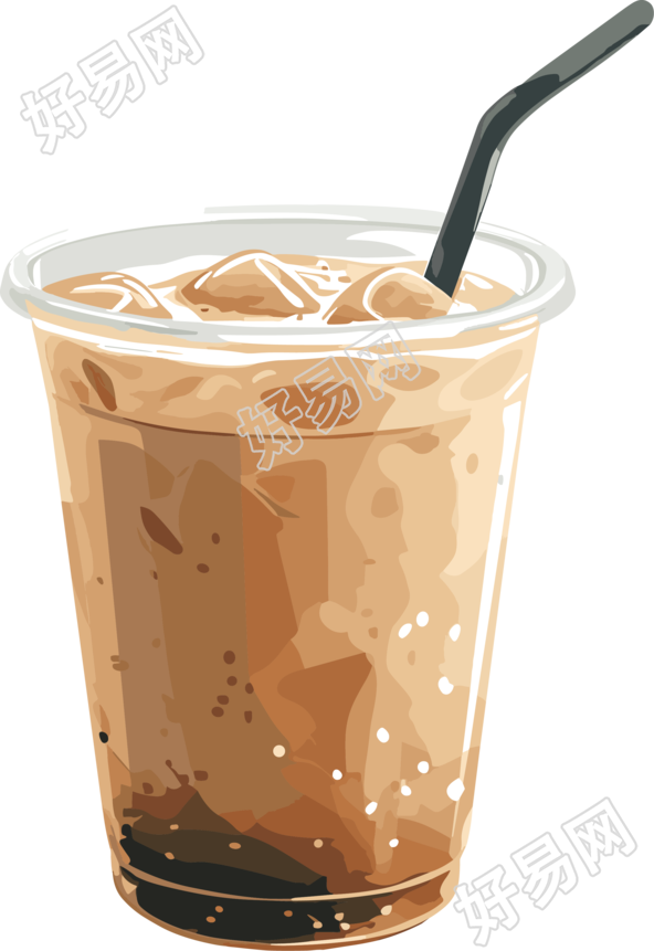 奶茶商业插画素材