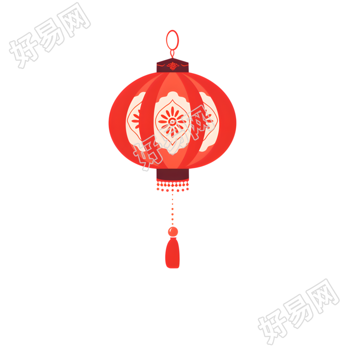 红灯笼插画设计素材