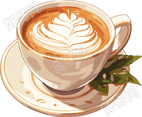 咖啡杯简洁风格插图