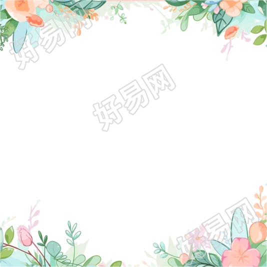 卡通边框图形设计元素