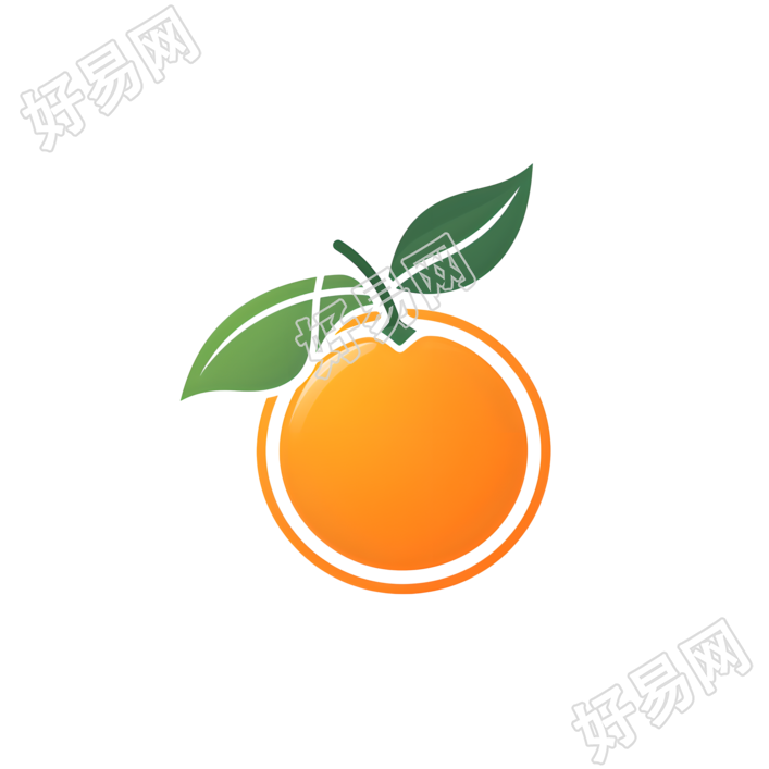 橙子logo极简风格设计素材
