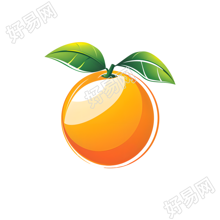 橙子logo透明背景素材