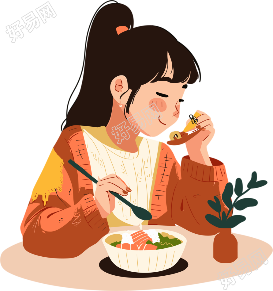 吃货卡通创意设计元素