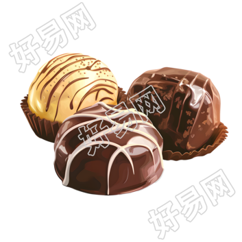 巧克力商用插图设计
