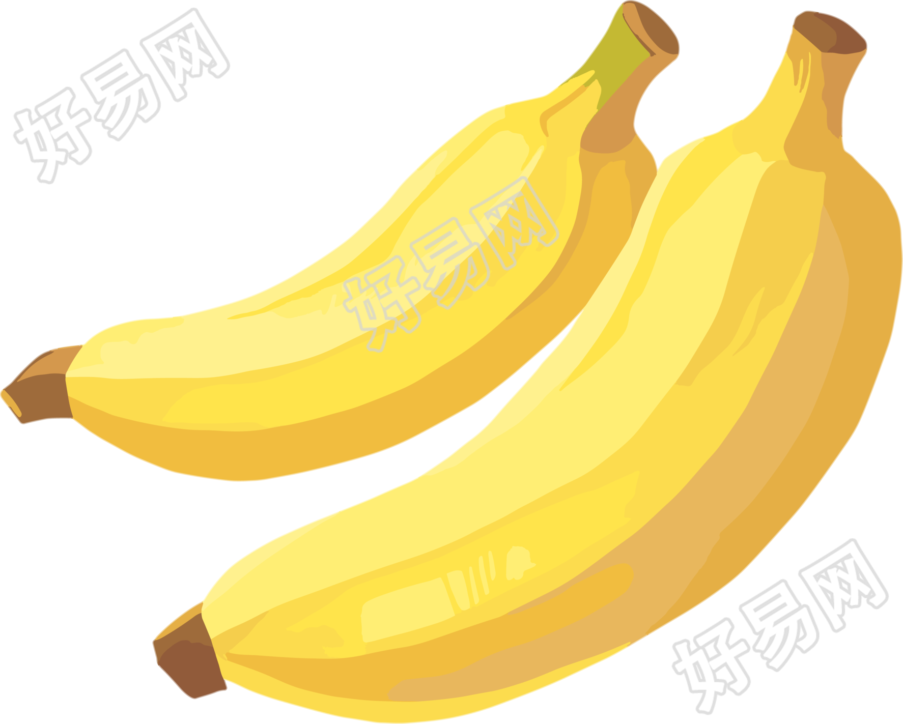 香蕉商业设计元素