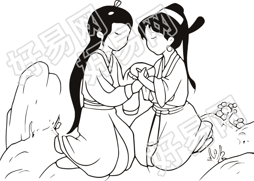 牛郎织女连环画简笔画