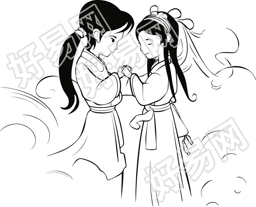 牛郎织女简笔画