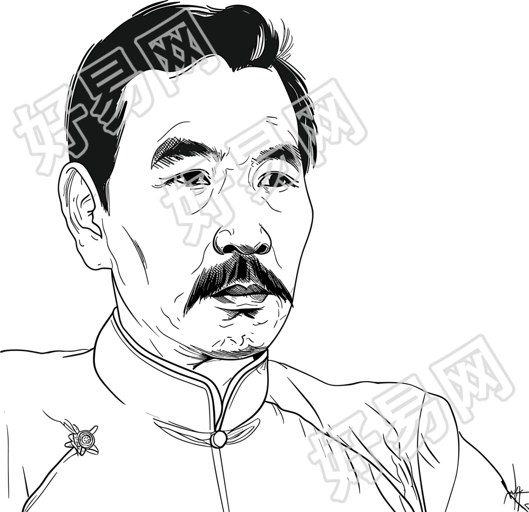 鲁迅简笔画