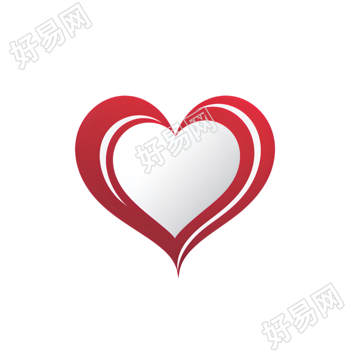 心形logo商业插图