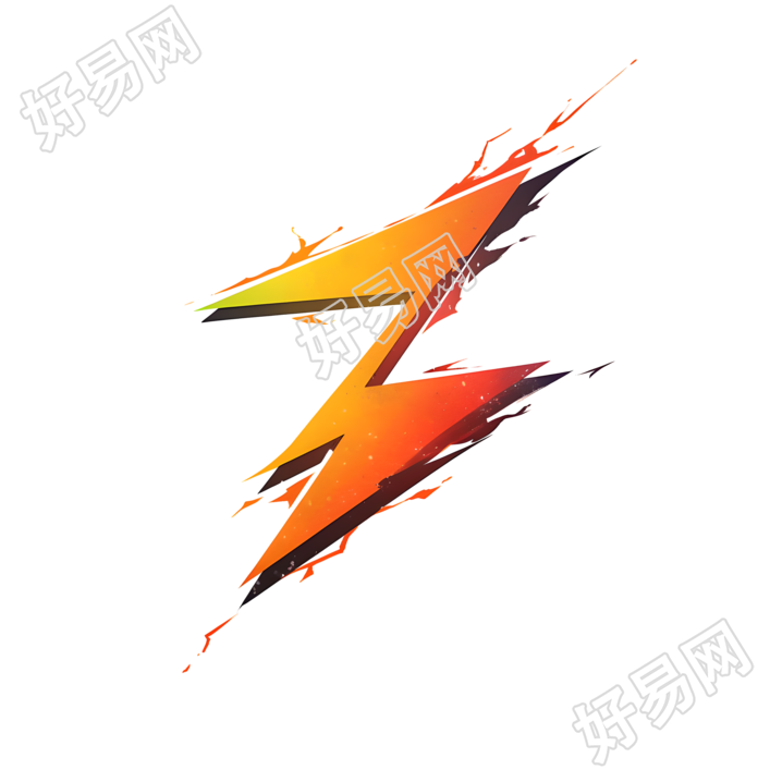 闪电logo图形素材