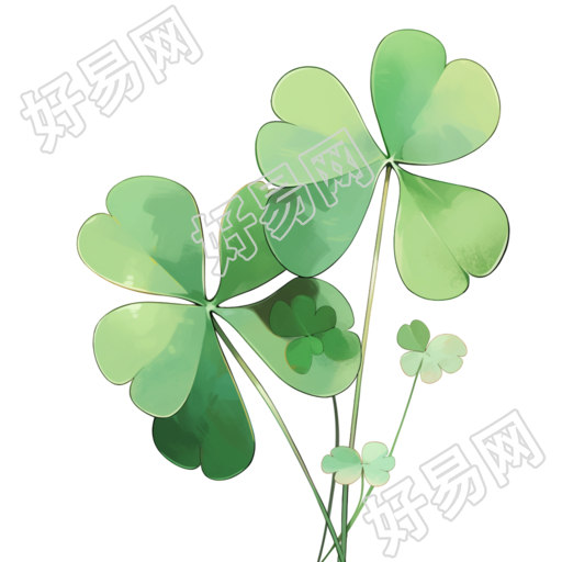 四叶草简单素材