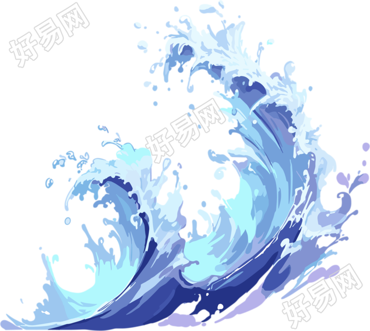 水花高清插图设计元素