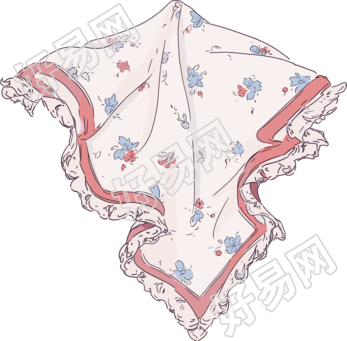 手绢手绘图形素材
