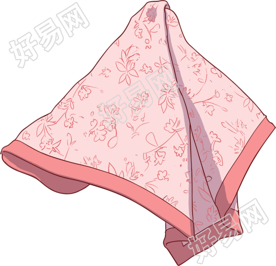 手绢插图设计素材