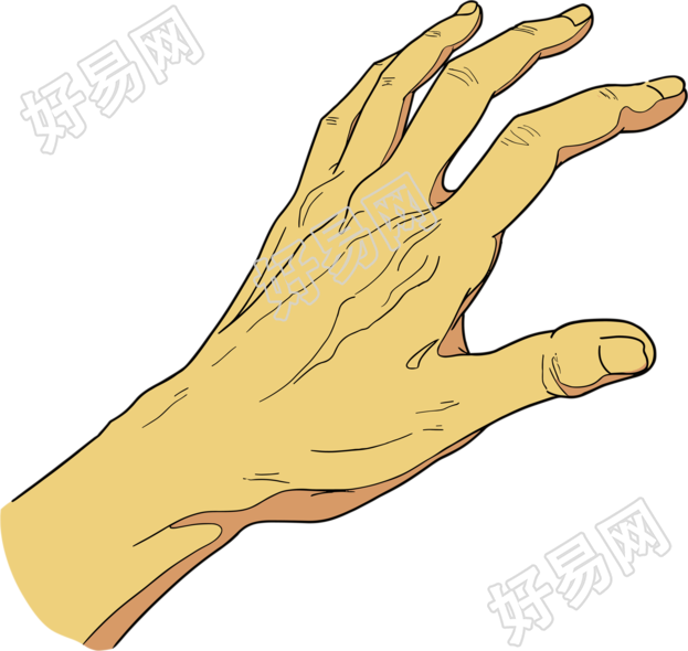 卡通手透明背景素材