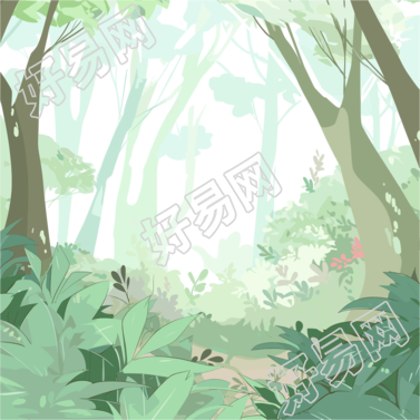 卡通森林素材