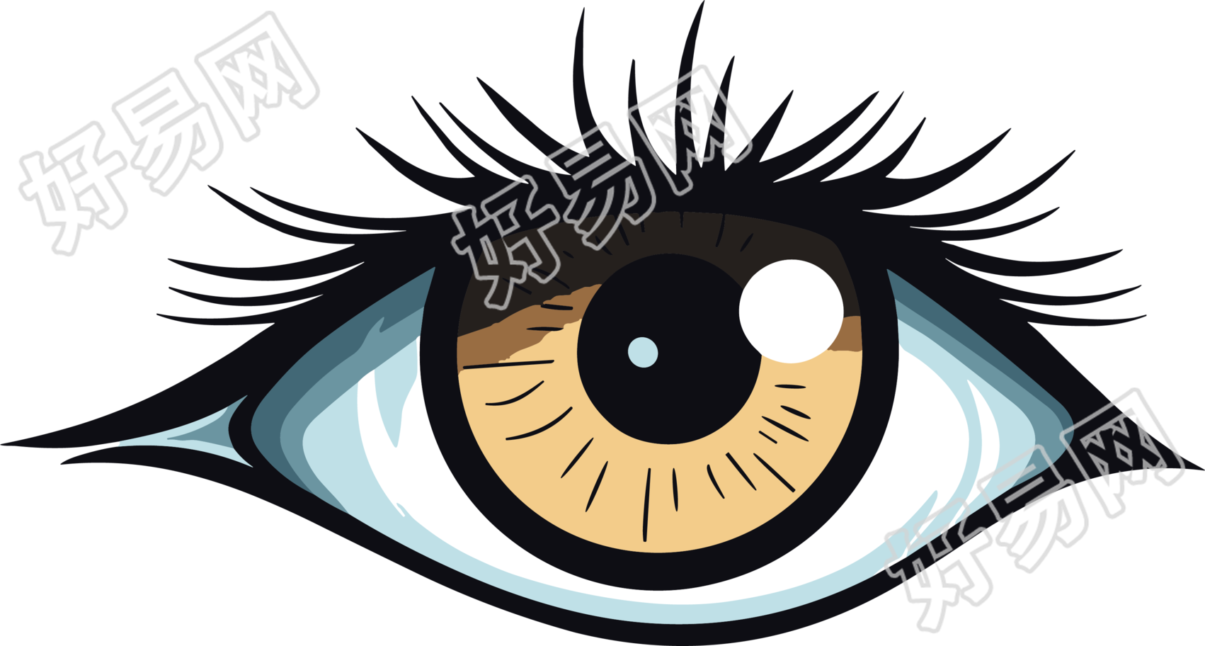 眼睛徽标插图