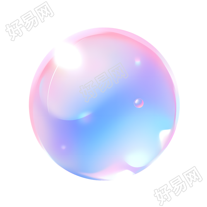 泡泡插图设计素材