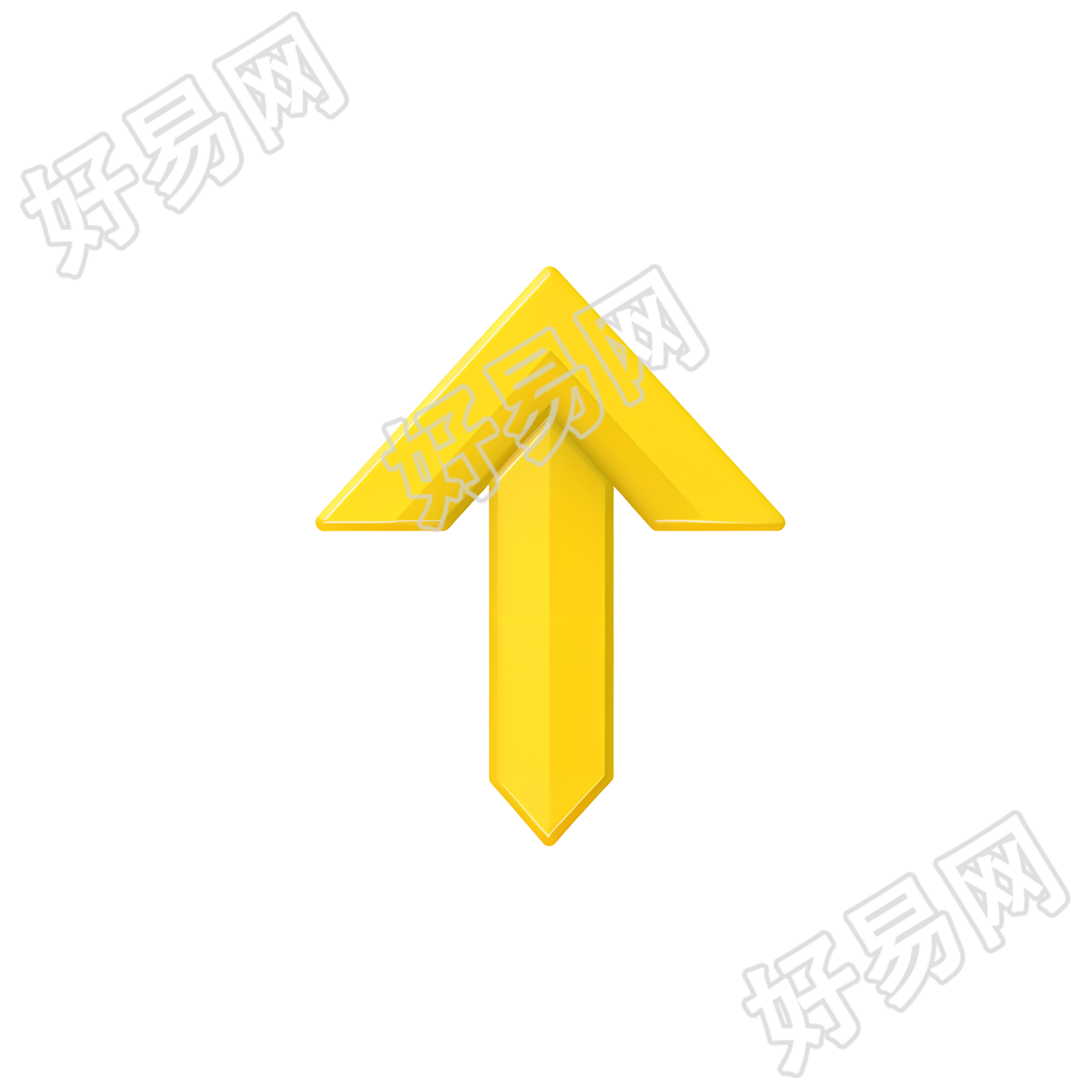 黄色箭头PNG素材