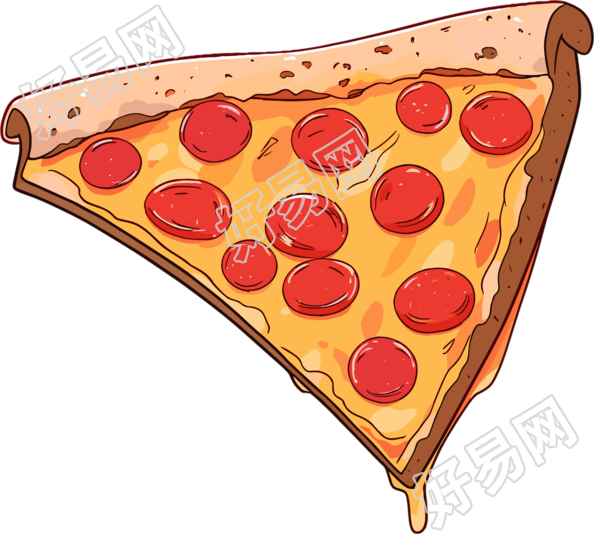 披萨创意食物设计元素