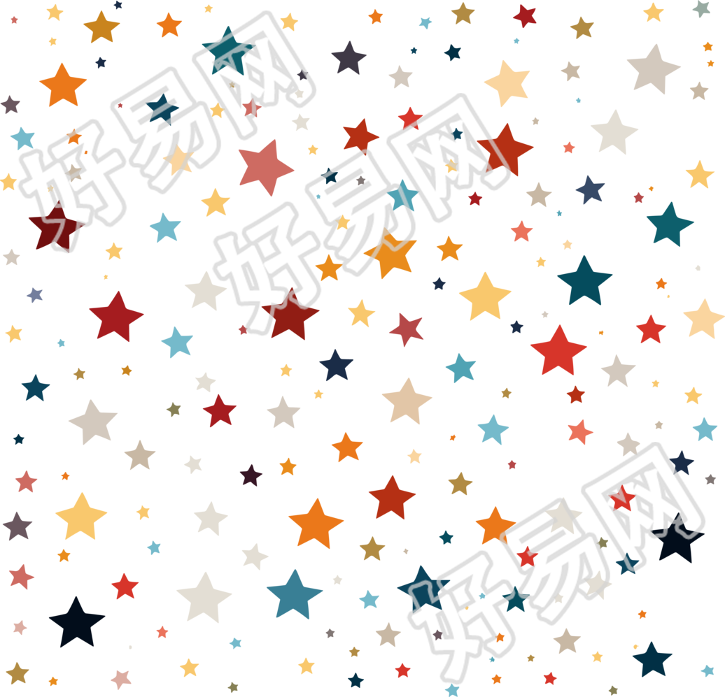 星星背景插画设计