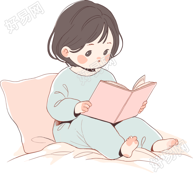 卡通读书高清质量图形素材