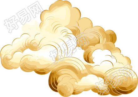 金色祥云高清创意素材