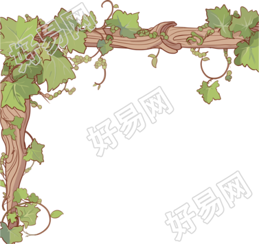 藤蔓边框商业设计元素