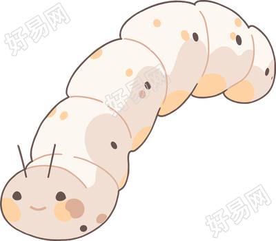 蚕宝宝创意设计元素