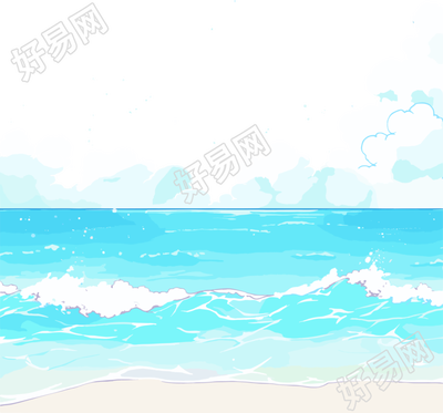 卡通海洋手绘插画