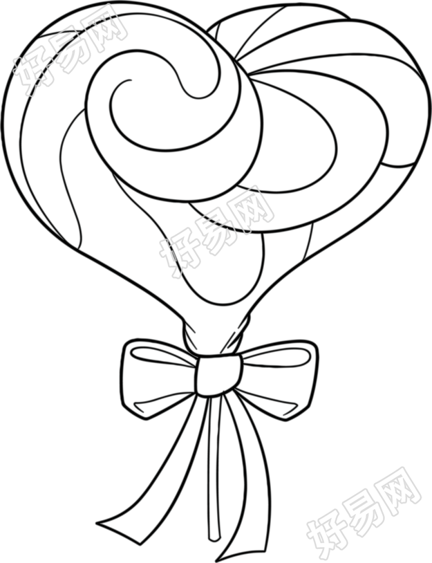 漫芽糖简笔画