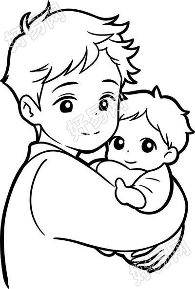 父亲节画画给父亲简笔画