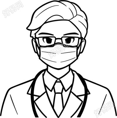 武汉加油简笔画