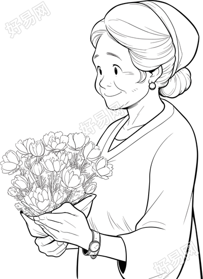 母亲节图片简笔画