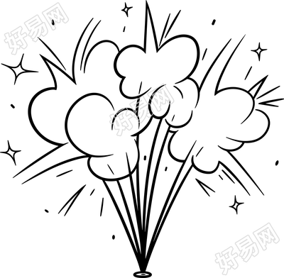 一串鞭炮简笔画