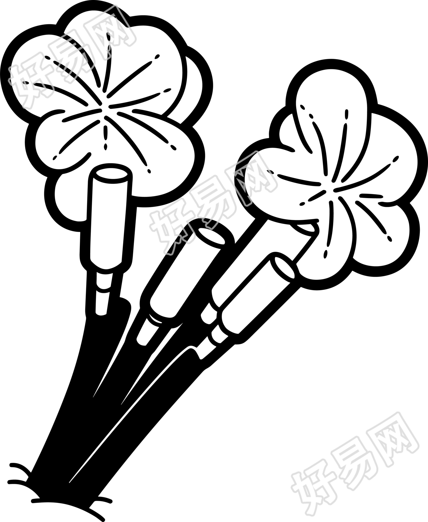 放鞭炮简笔画