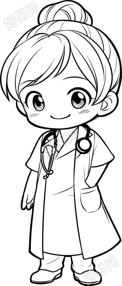 抗击疫情简笔画