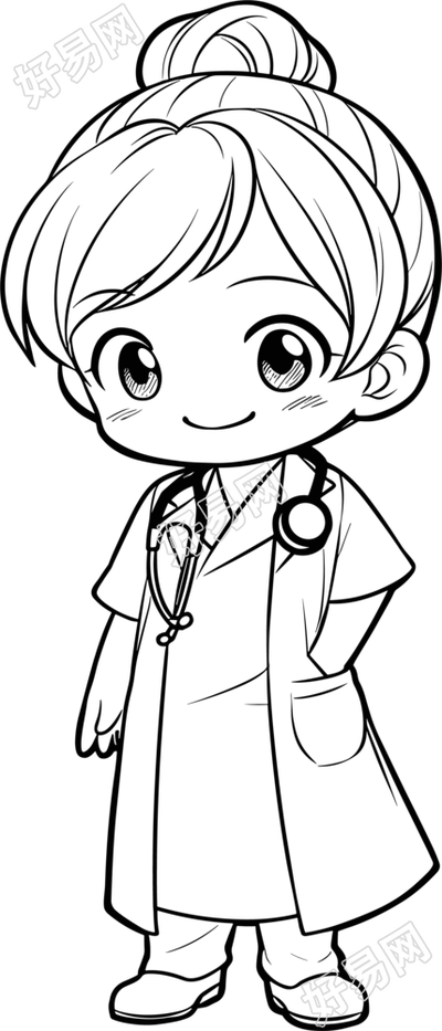 抗击疫情简笔画
