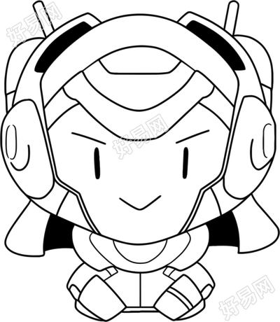 鲁班七号简笔画