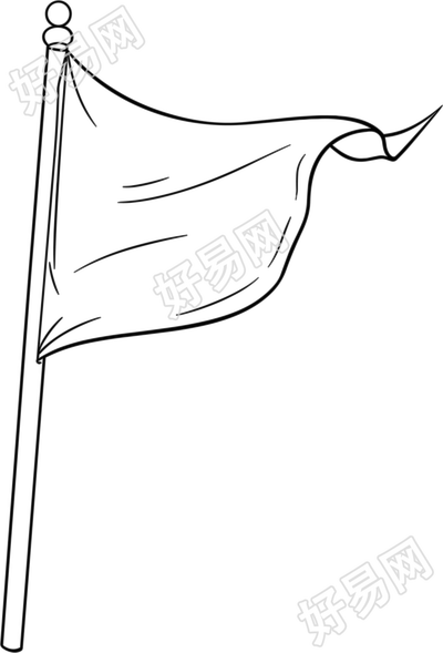 国旗简笔画图片大全