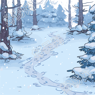 雪景商业使用插图