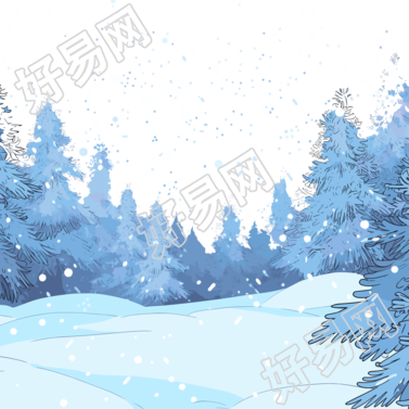 雪景高清图形素材